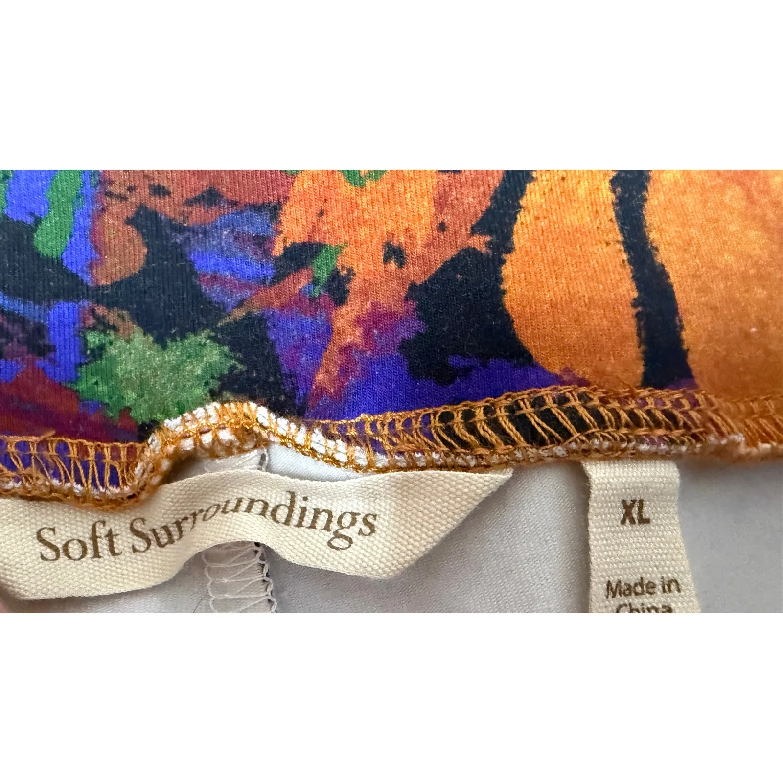 Soft Surroundings Straight Leg Ankle Leggings skinny Lycra Amara Golden  Sz XL - Image 4