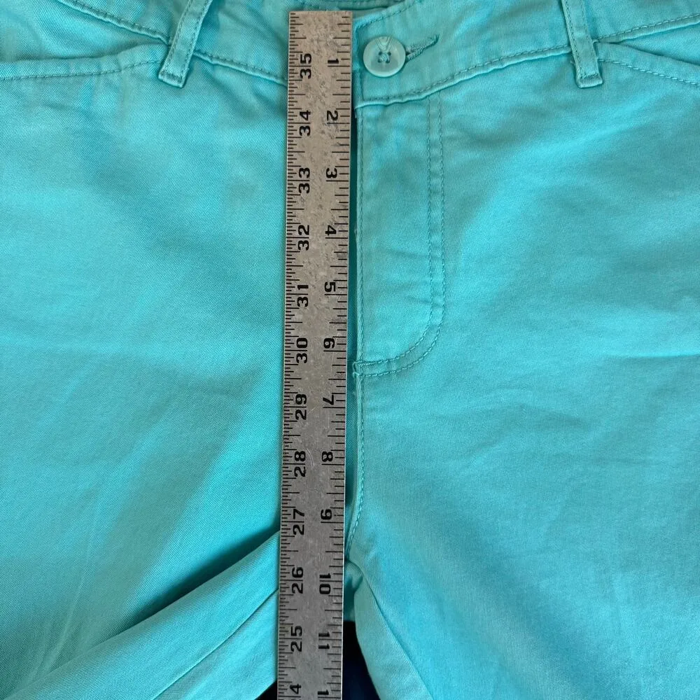 St. John’s Bay Turquoise Capri Pants Women’s Size 10 100% Cotton - Image 4