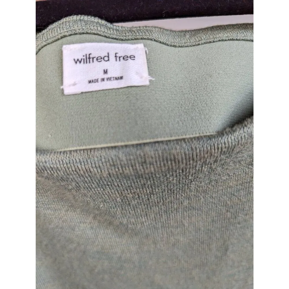 Aritzia Wilfred Free knit midi pencil skirt Medium - Image 4