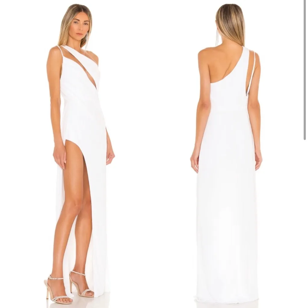 Katie May x REVOLVE A Cut Above Gown Maxi Dress‎ in Ivory Size Large NWT - Image 2