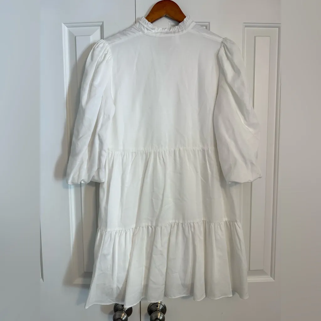 Emily McCarthy Dress Women’s White Frankie Mini Size Medium - Image 7