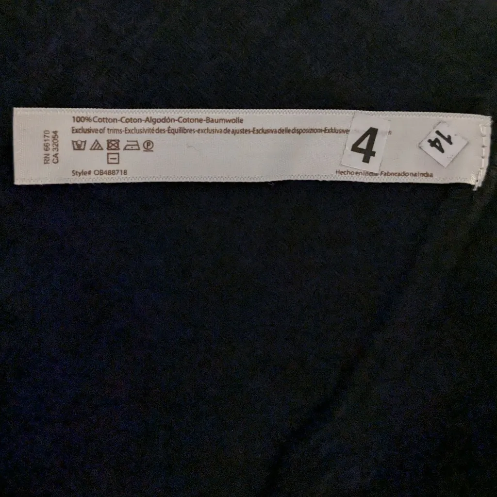 Free People More Than A Mini Gauze Tie-Back Mini Dress Black Sz L/G NWT - Image 10