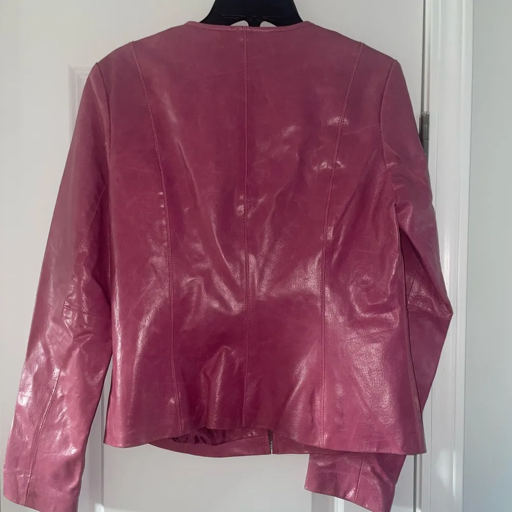 Newport News Pink Leather Jacket - Image 2