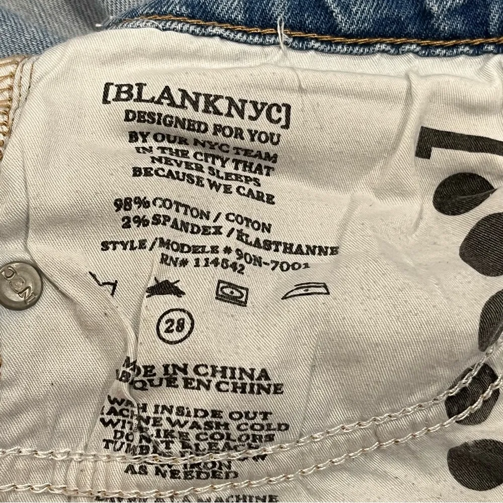 Blank NYC Skinny Classique Distressed Light Wash Jeans - Image 10