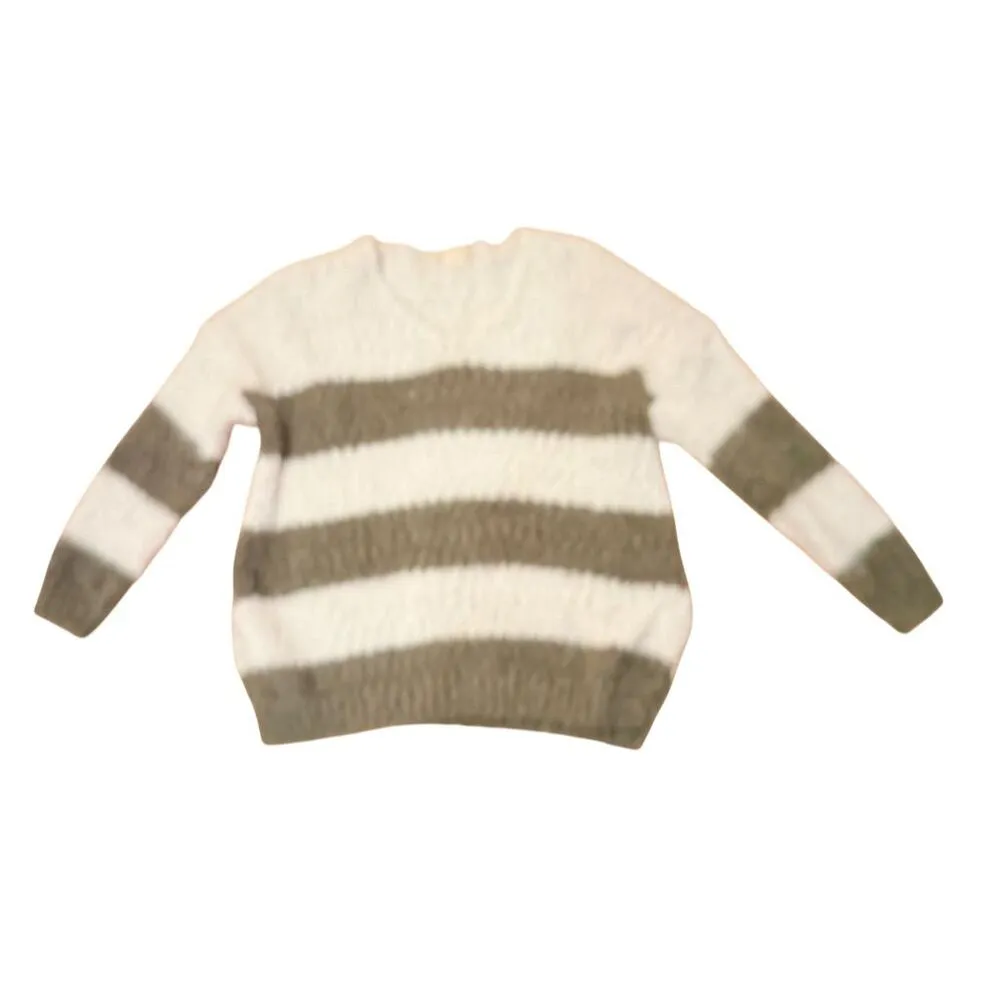 Altar'd State Women's Striped V-Neck Pullover Sweater S Multicolor - Image 3