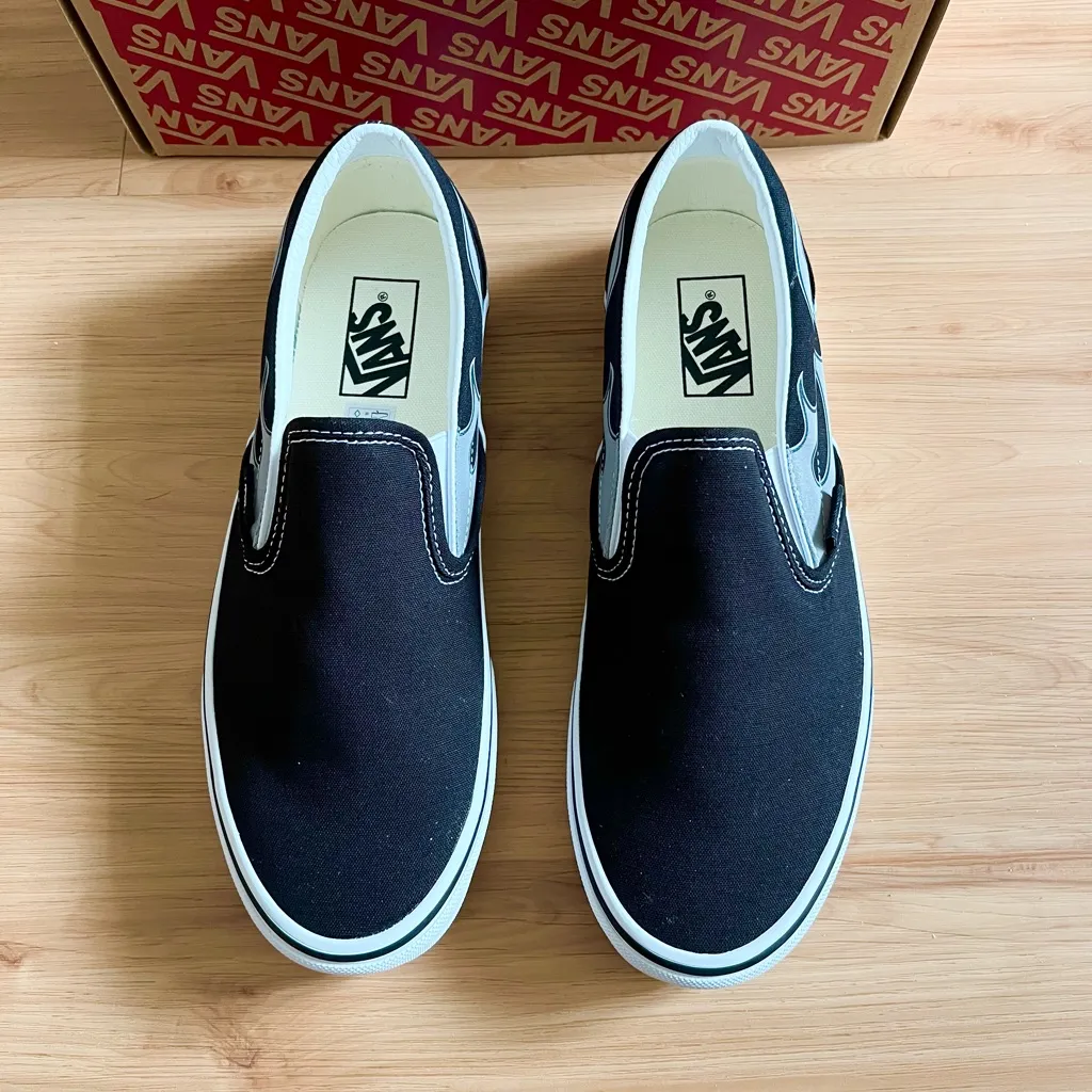 Vans Classic Slip-On 'Reflective Flame' Women 10.0 US Mens 8.5 US - Image 3