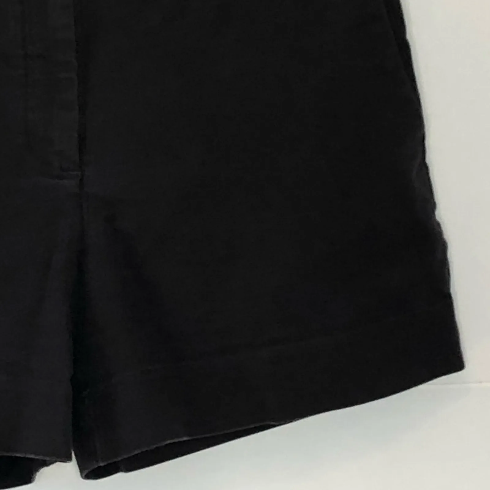 Gap Tailored Stretch Black Shorts Size 8R Flat Front Khaki Style - Image 7
