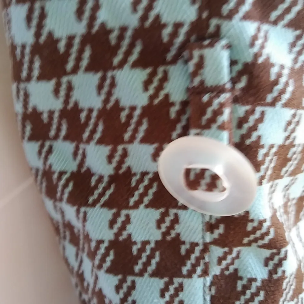 Liquid Freerider M Aqua Brown Houndstooth Ski Pants Blue Size M - Image 8