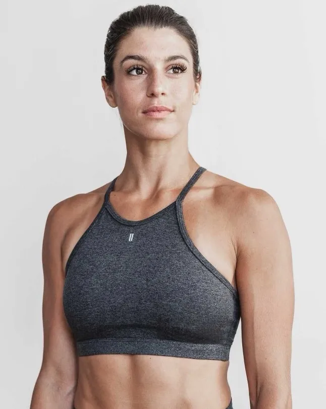 NWT NOBULL Women’s Halter Sports Bra - XS - Charcoal Matte - Image 1