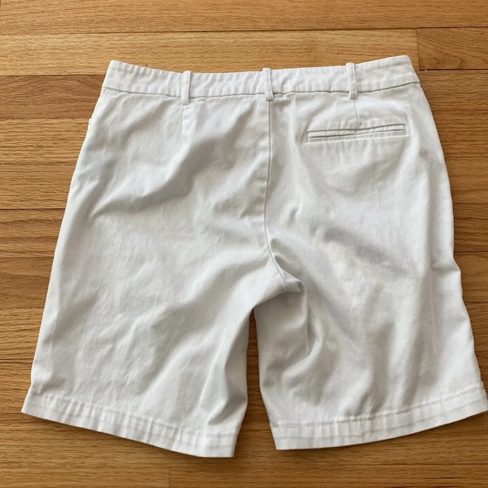 Lauren Ralph Lauren Women's Bi-Stretch Twill Shorts White Size‎ US 4 - Image 6