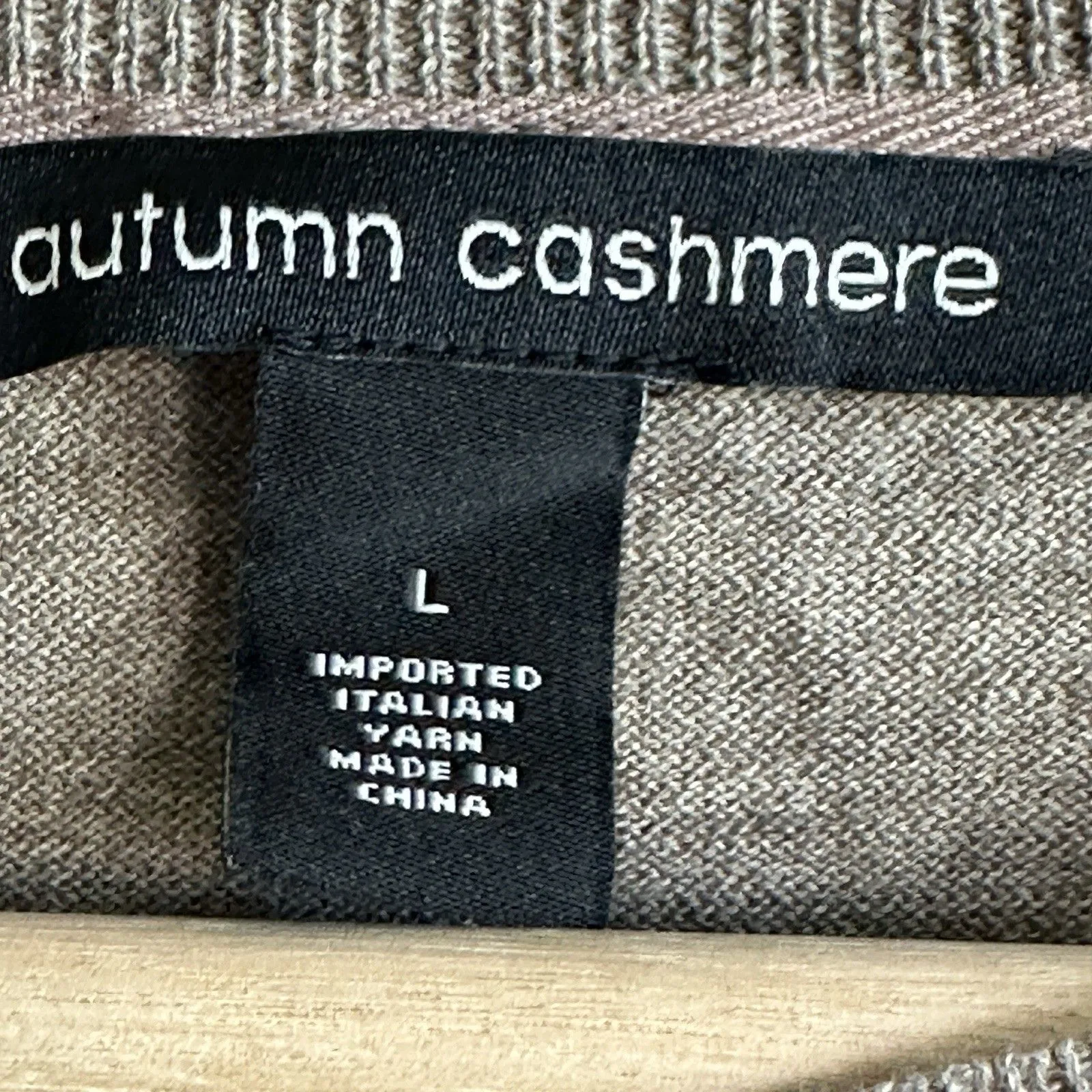 Autumn Cashmere sweater imported Italian yarn Cotton Cashmere L Lightweight - Image 3