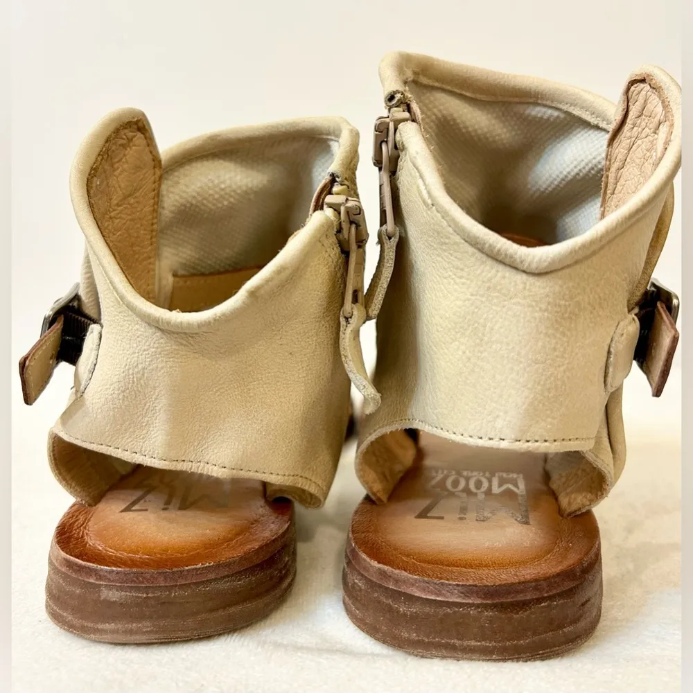 Miz Mooz Women’s Forge Leather Studded Gladiator Sandals in Stone Size 38 - Image 7