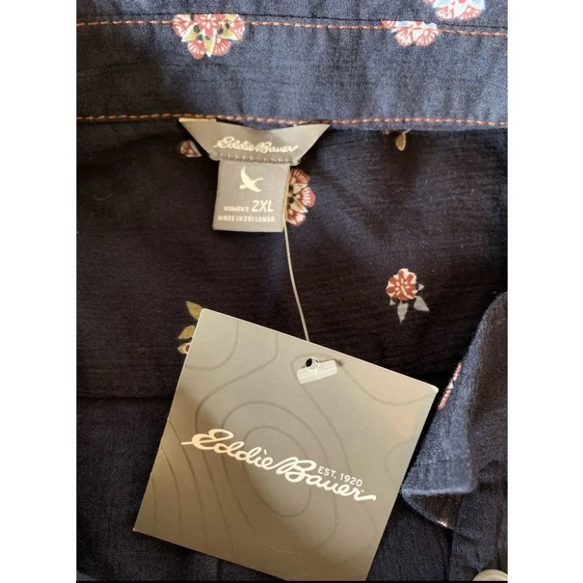 Eddie Bauer button up hiking shirt long sleeve 2XL NWT - Image 4