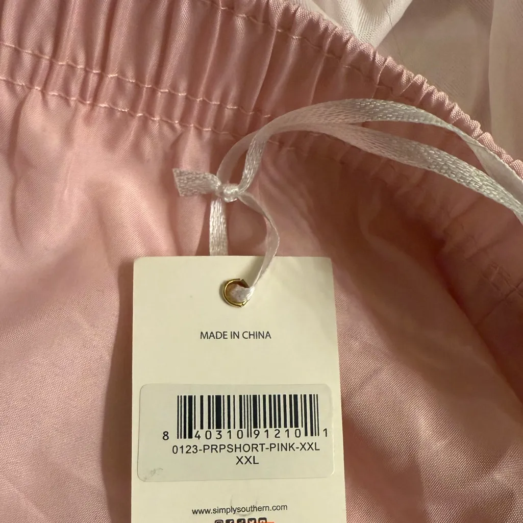 Simply Southern Pink Green Preppy Ruffle Sides Simply Run Shorts - size XXL - Image 12