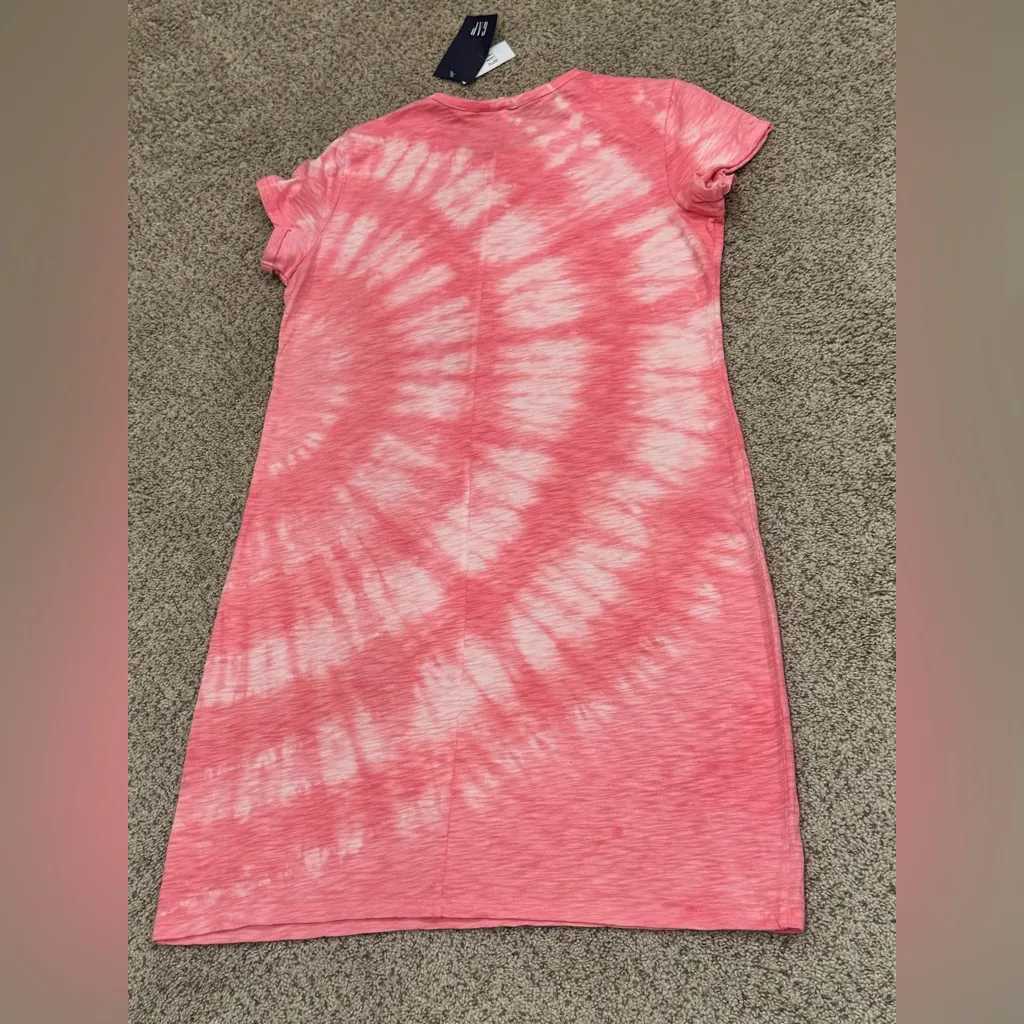 NWT GAP Pink Tie-Dye Pocket T-Shirt Dress | Boho Festival Core Cottagecore - Image 4