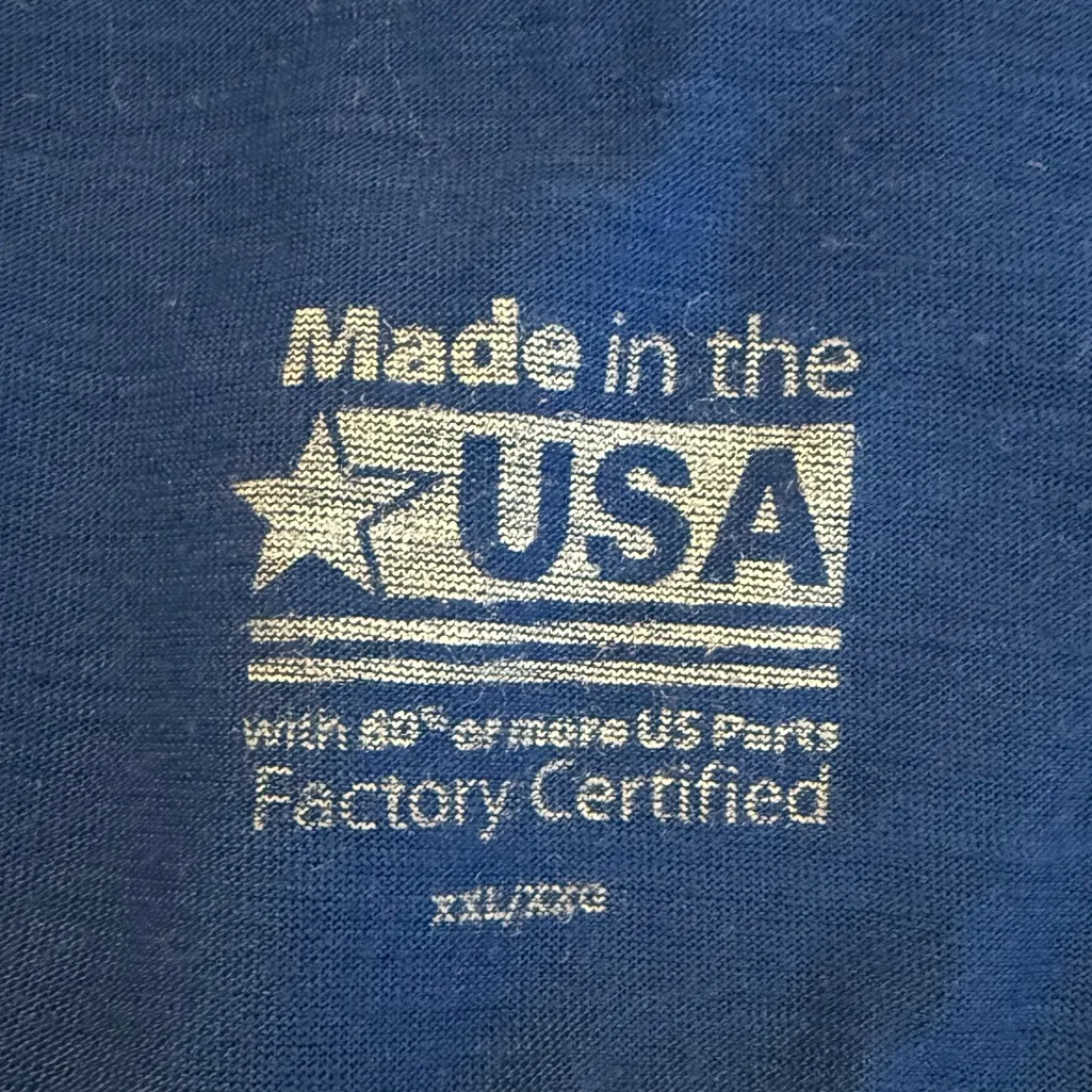 Stars Patriotic strappy back tank top Juniors XXL 19 USA Made Blue Size undefined - Image 6