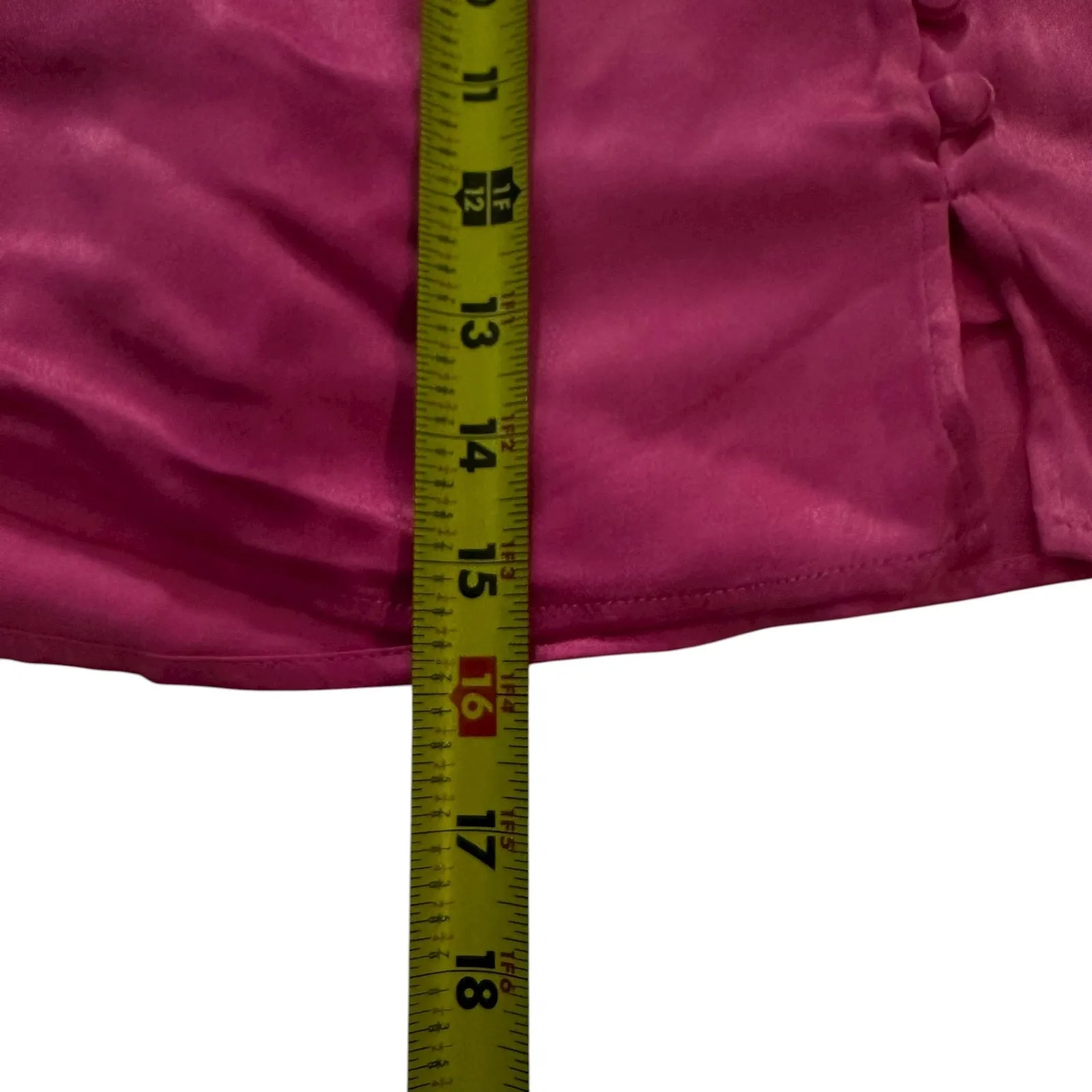 Zara Pink Satin Mini Skort/Skirt Women's Size XL NWT | 23-18-3 - Image 6