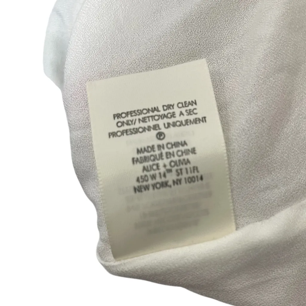 Alice + Olivia Trixie Floral Mini Dress Women’s Size 8 Sleeveless Crepe Lined - Image 8