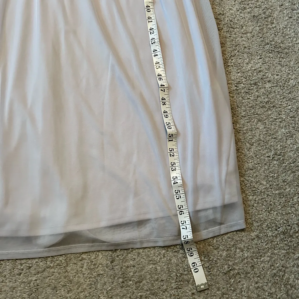 Melrose Bridal Long Dress NWT size 4 sterling‎ silver bridesmaid dress BMWJUTAPI - Image 7