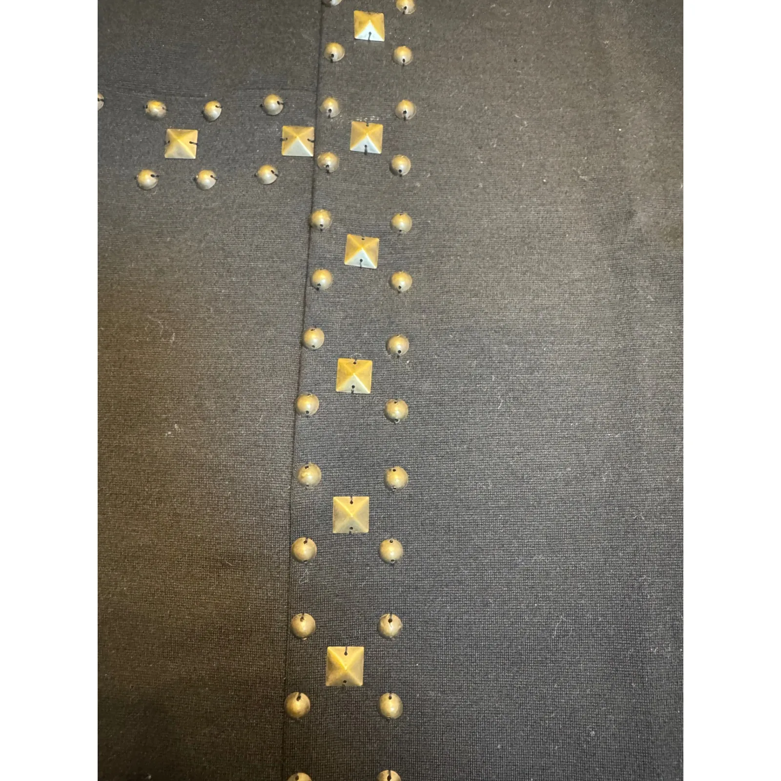 Trina Turk Black Studded Mini Dress Short Sleeve Party Career - Image 3