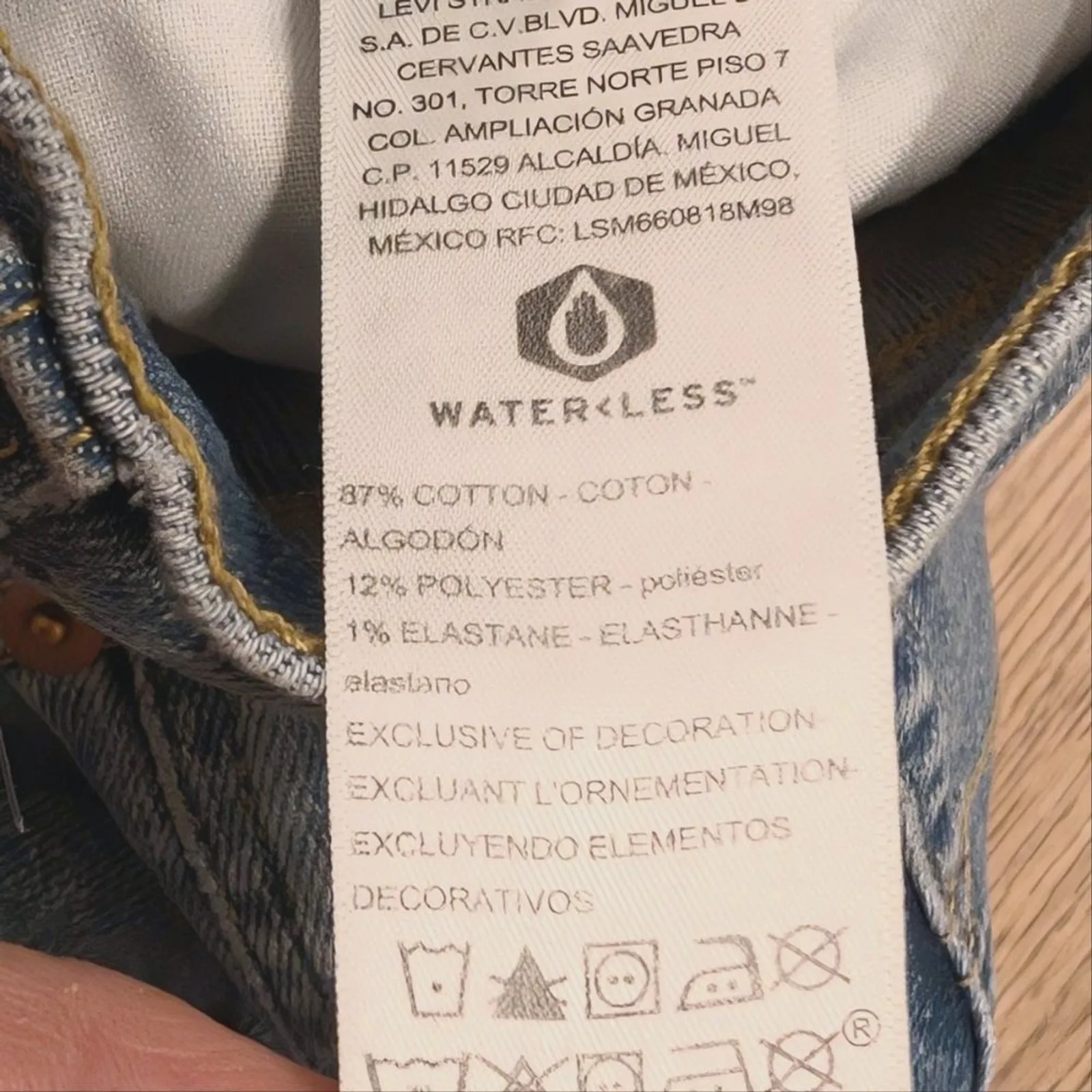 NEW Levi's Jeans Plus 18‎ 2X Straight High Rise Denim Pants Gold Heritage NWT - Image 4