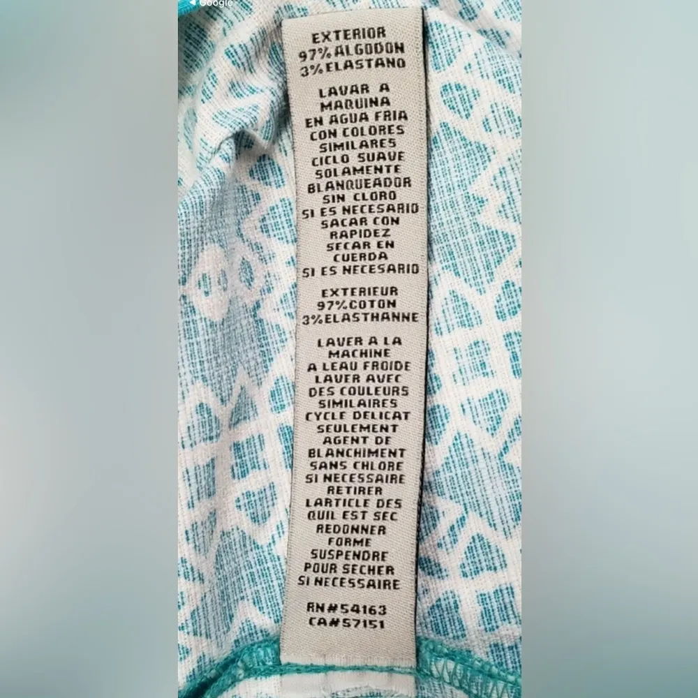 Eliza J Blue Sleeveless Shift Dress Geometric Print Neon Trim Size 10 - Image 5