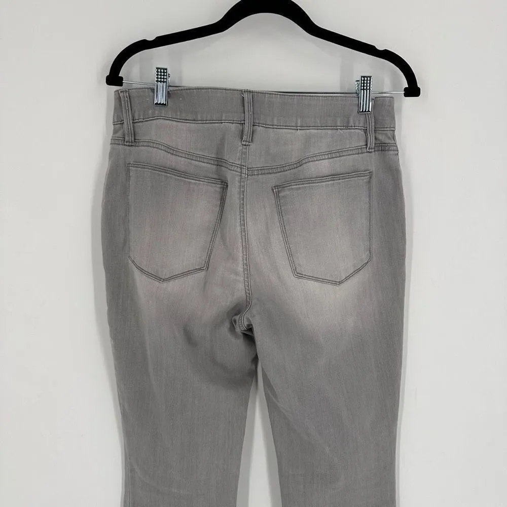 Chico's Women's Mid-Rise Stretch Skinny Jeans Light Gray Granite Wash Size 6‎ - Image 9