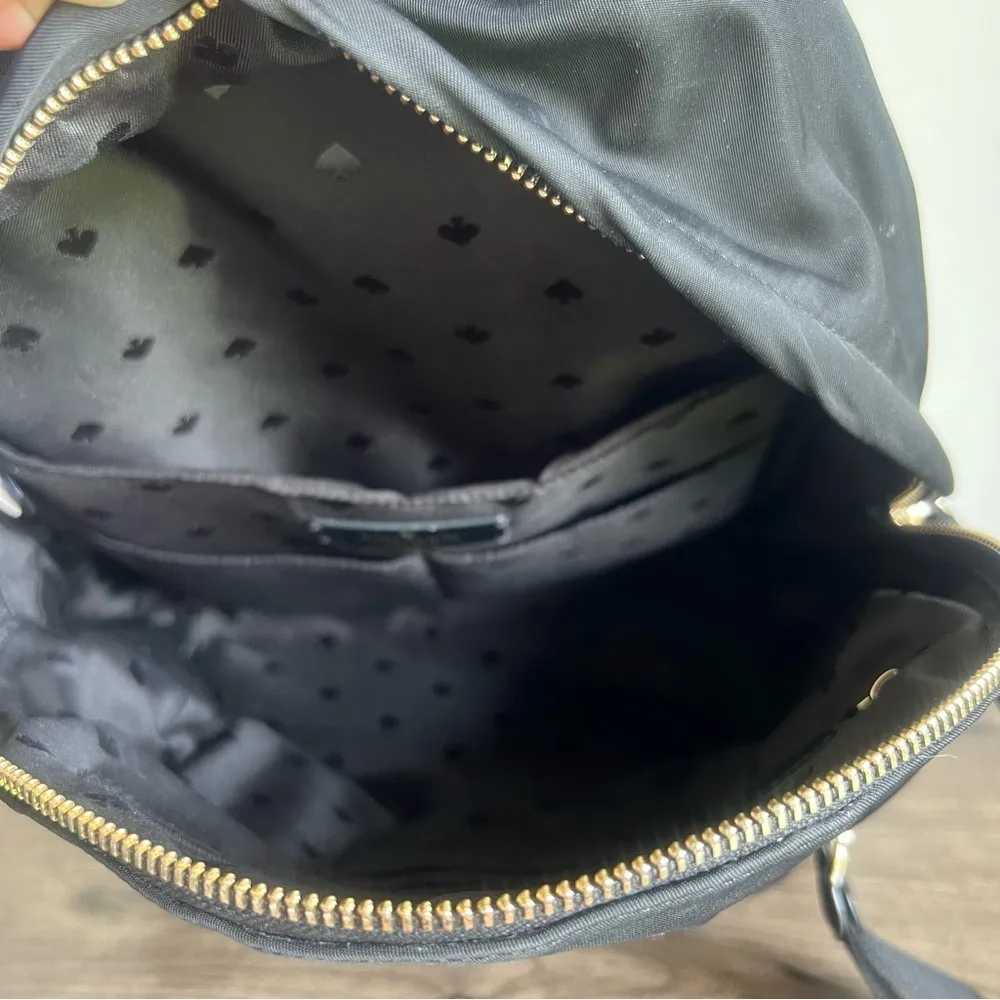 Kate Spade New York Chelsea Medium Black Gold Backpack SKU#24815 - Image 5