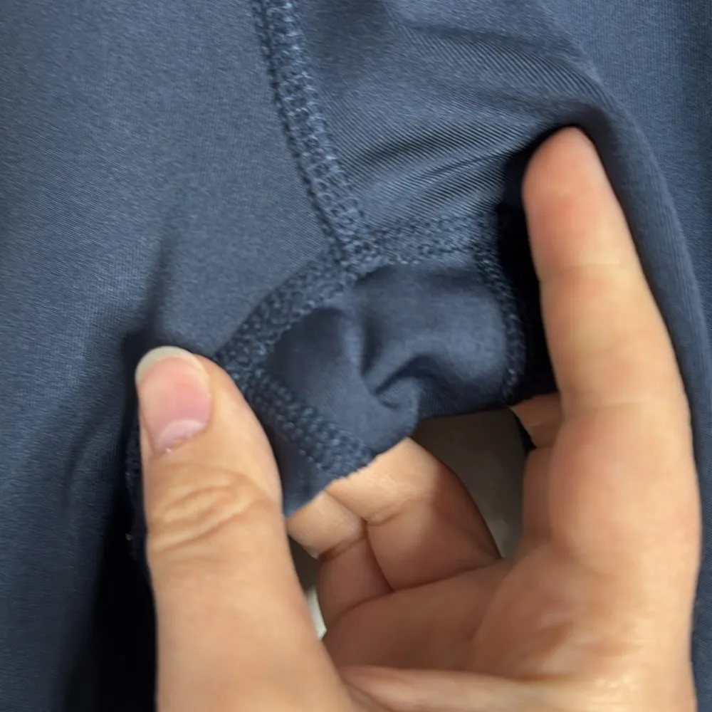 Marika women’s ankle length diamond cutout perforated leggings navy Size S Blue - Image 8