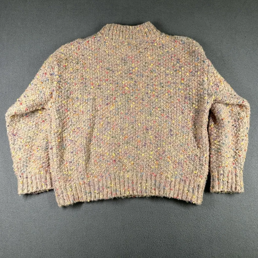 Harper Heritage Sweater Womens Medium Chunky Knit Multicolor Speckled Pullover - Image 9