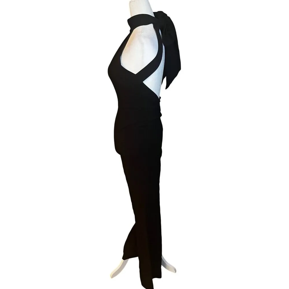 SANS FAFF Taylor Tie Back Jumpsuit in Black XSmall New Womens Dressy One Piece Size XS - Image 6