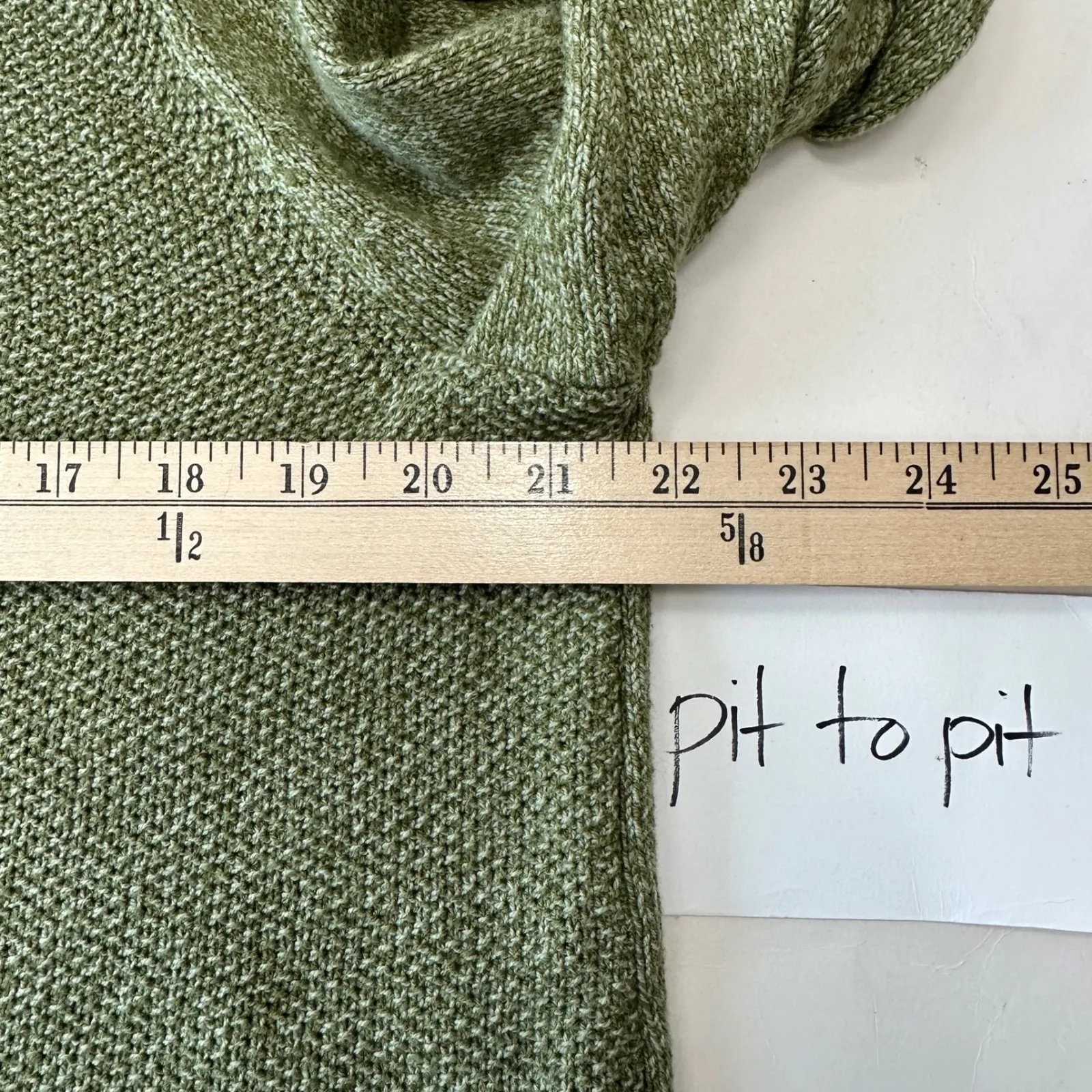 New Karen Scott Crewneck Sweater Cable Knit Detail‎ Pullover Top Womens XL Green - Image 9