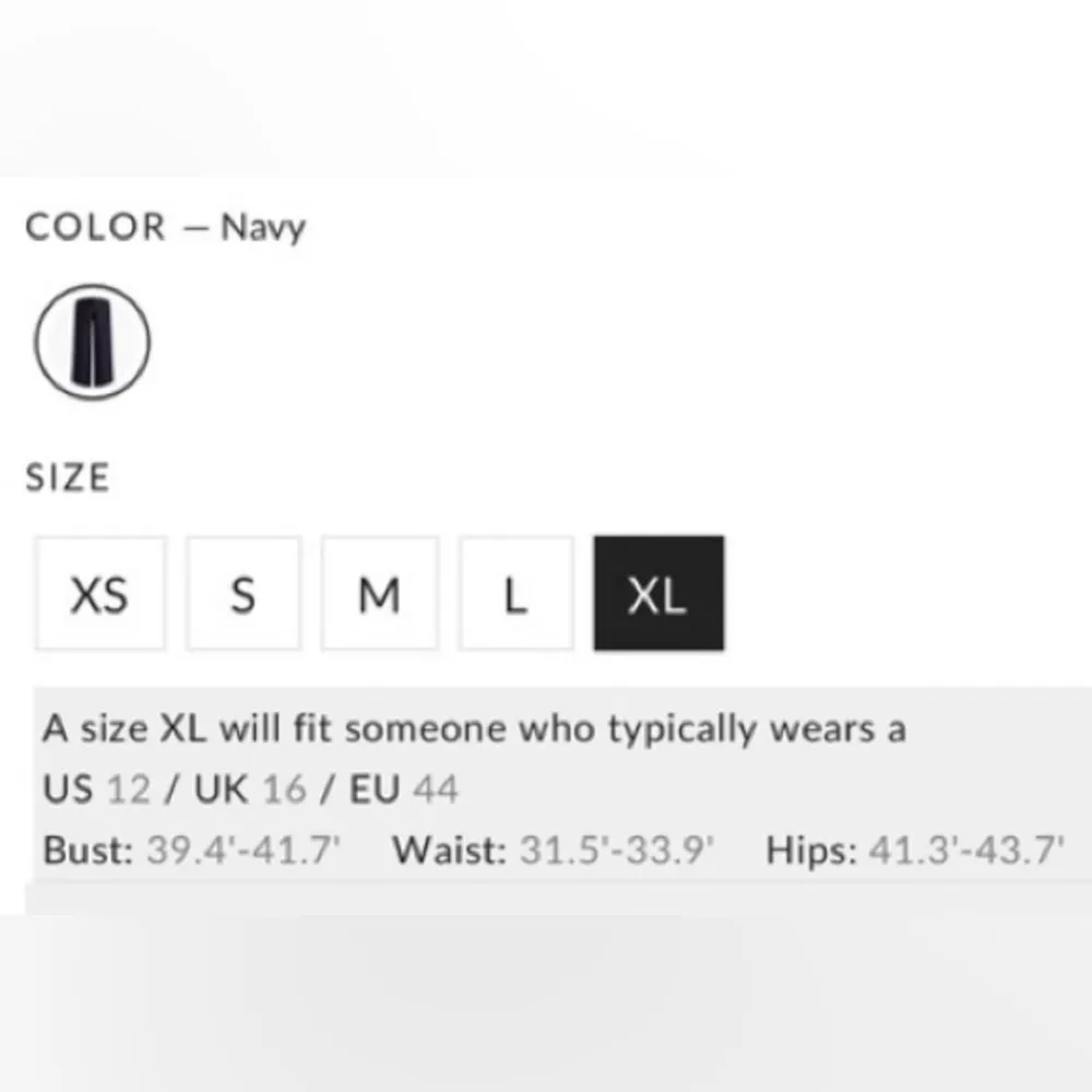 Commense Wide Leg Jeans Pants Vintage Style Denim Navy Blue Dark Wash NEW NWT XL - Image 9