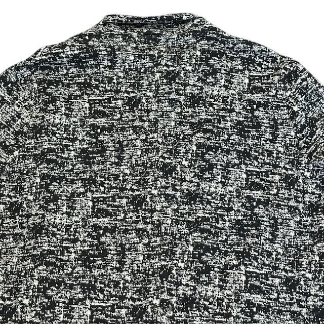 Philosophy Textured Black and White Open Front Longline Duster, Jacket Women's M - Image 10