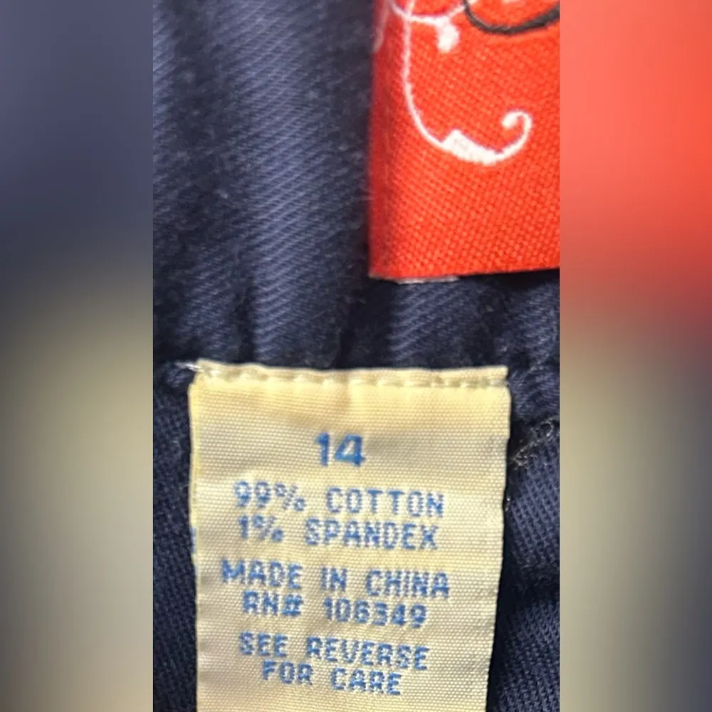 BeBert La Rouge Peace Sign
Rhinestone Jeans Size 14 Blue - Image 4