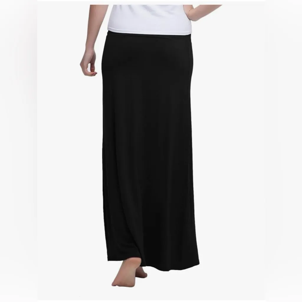 Urban CoCo Women’s Stylish Spandex Comfy Fold-Over Flare Long Maxi Skirt XL - Image 5