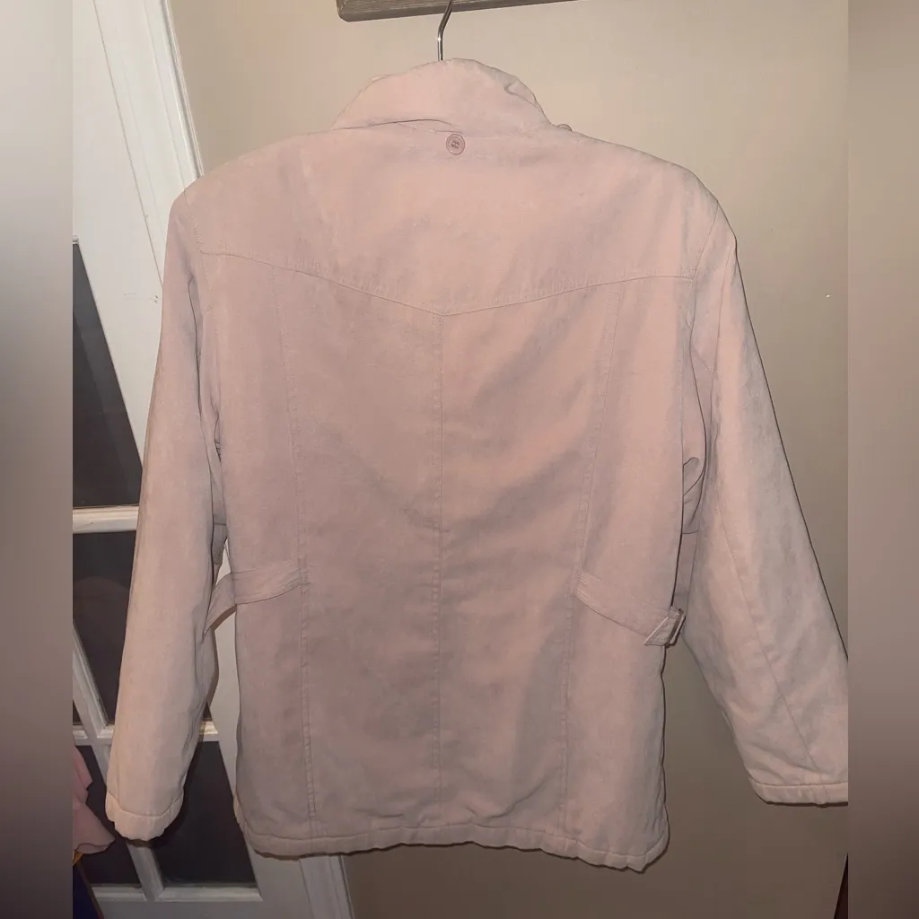 Gallery  Light Beige midweight Outerwear coat jacket woman’s medium - Image 2