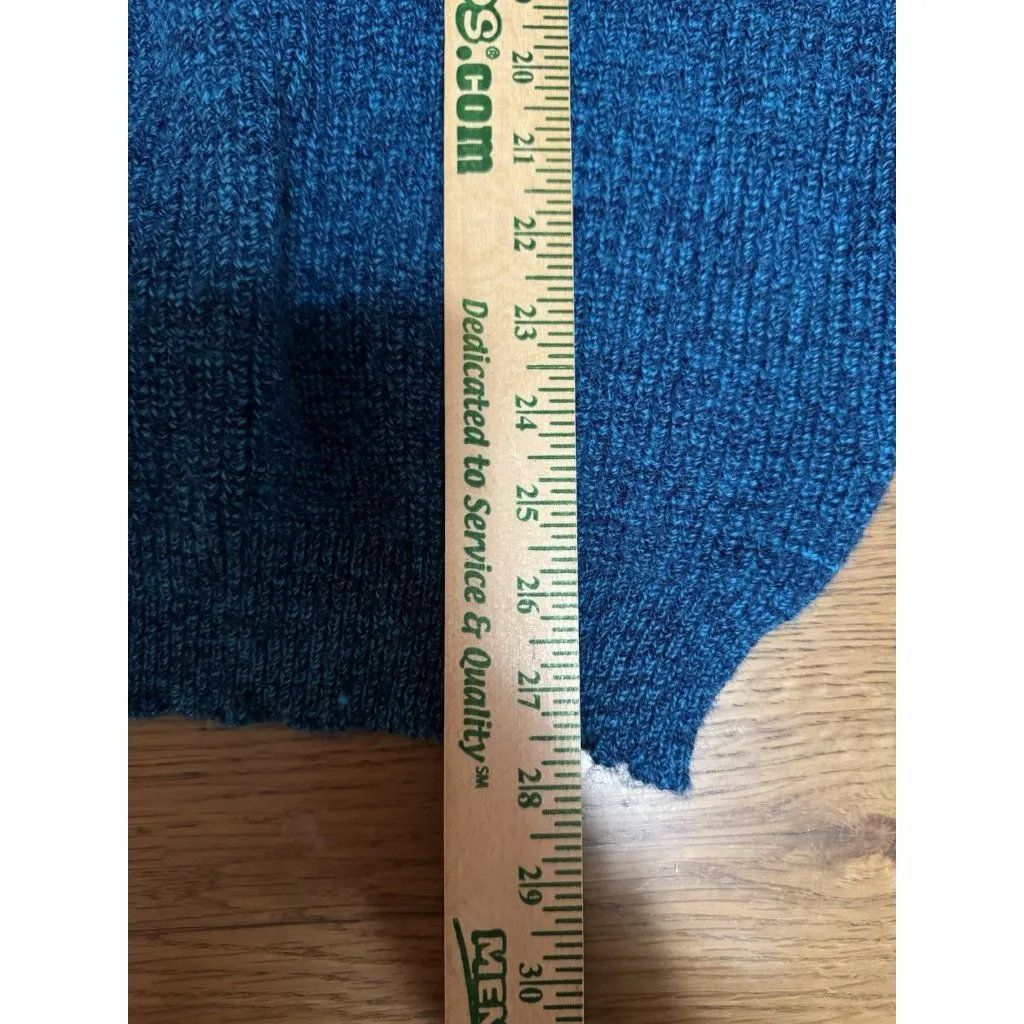 Le Tigre Women’s Blue Sweater Size Large 100% Acrylic Made In U.S.A Knit VTG - Image 4