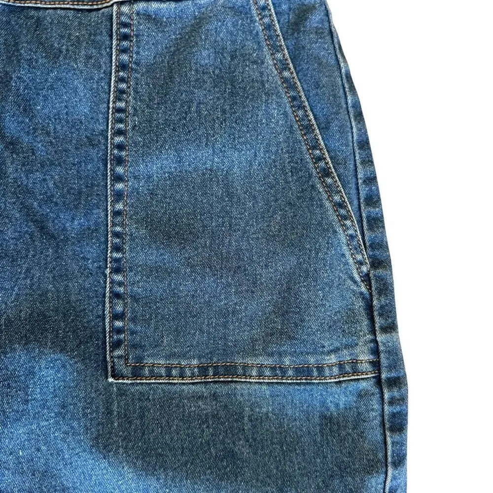 Rue 21 Denim Bohemian Blue Wide Leg Y2K Women’s Jeans Sz  M - Image 8