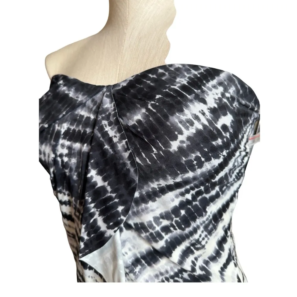 Vince Camuto Tie-dye Draped Swimsuit Tankini
Top Women's Black Size Small NWT - Image 5