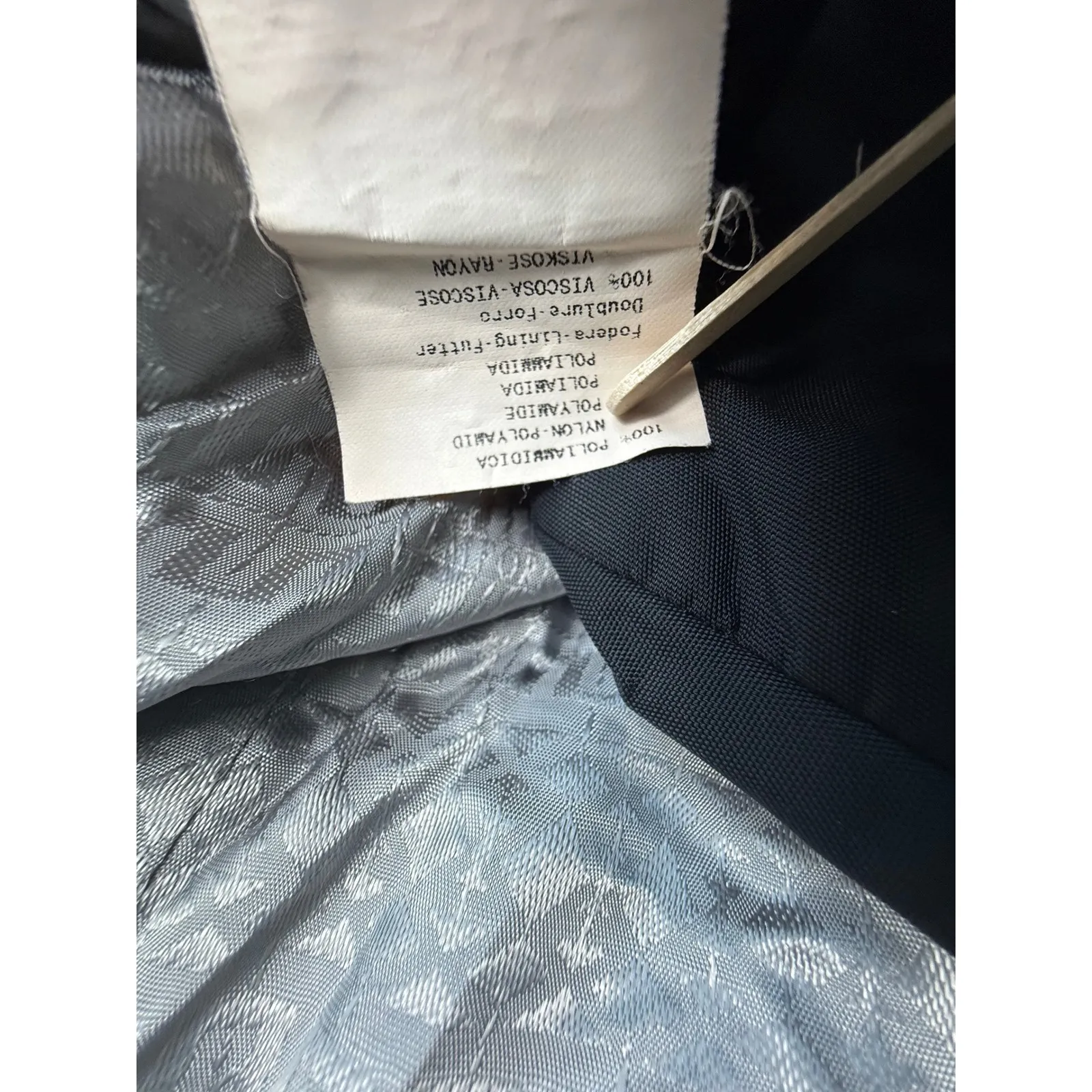 Emporio Armani Black Jacket Blazer Size 6 Made in Italy‎ - Image 8