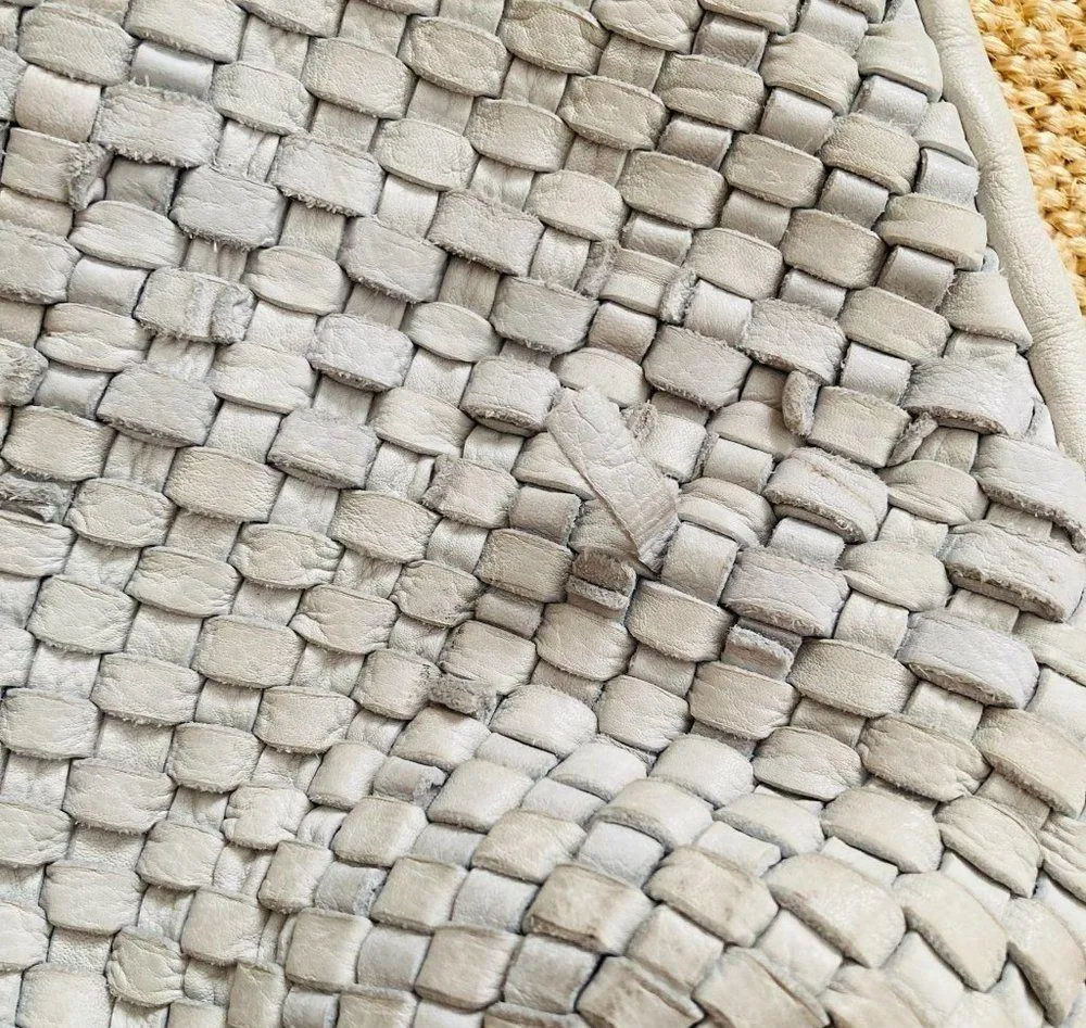 Free People Llana Woven Leather Tote NWOT $178 - Image 4