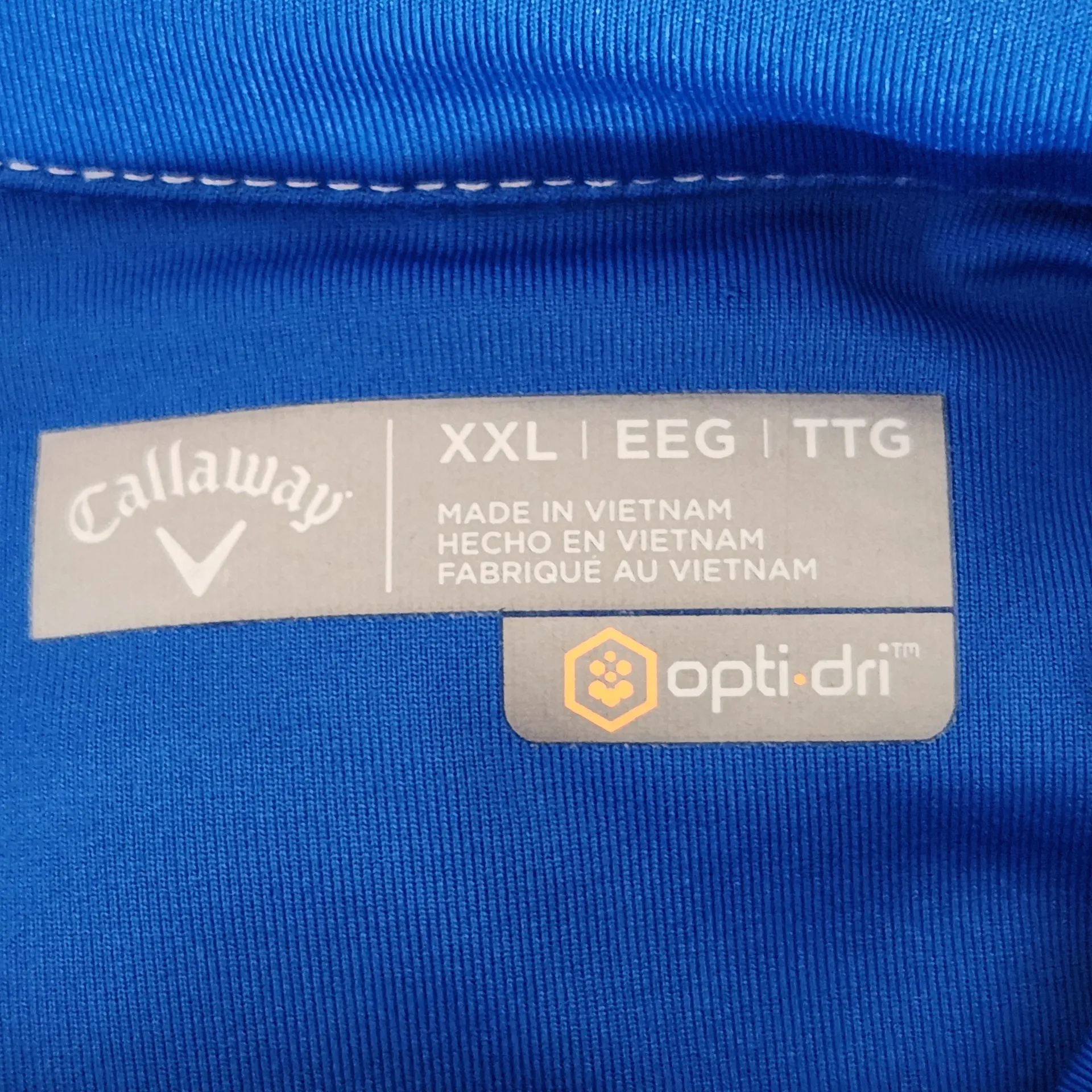 Callaway Womens Blue Golf Polo with Zipper Neckline Size XXL - Image 7