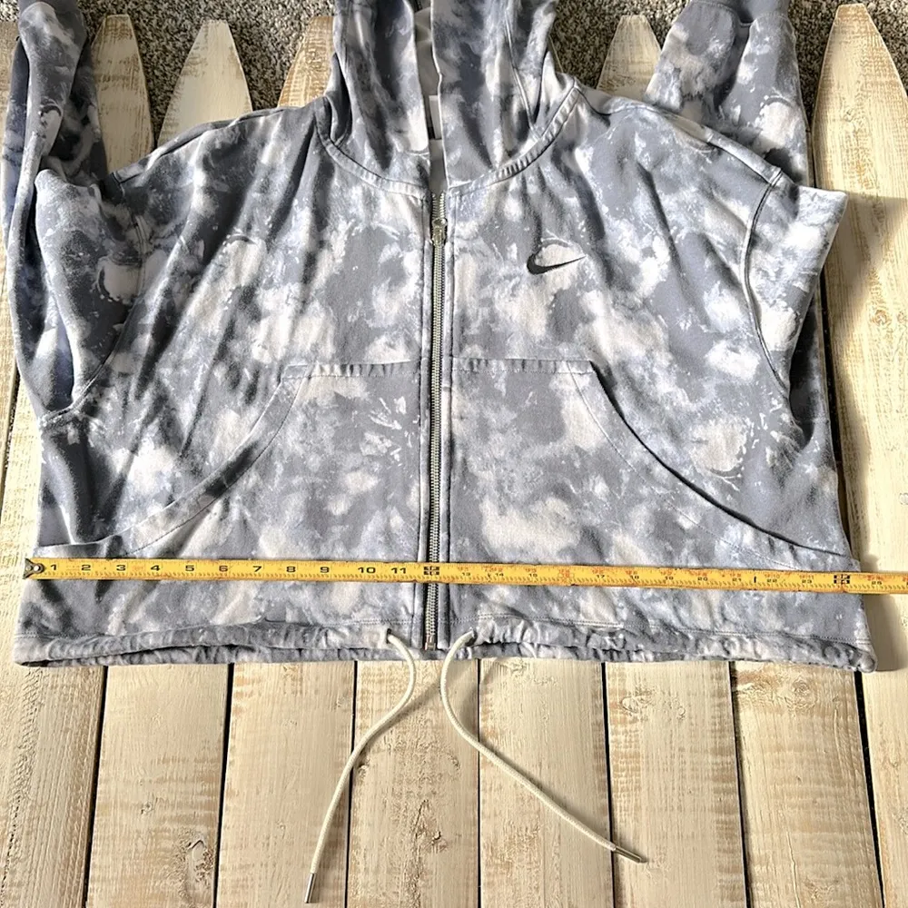 Nike Womens CloudBlue Tiedye Icon Slash Zippered Hoodie Size Large - Image 10