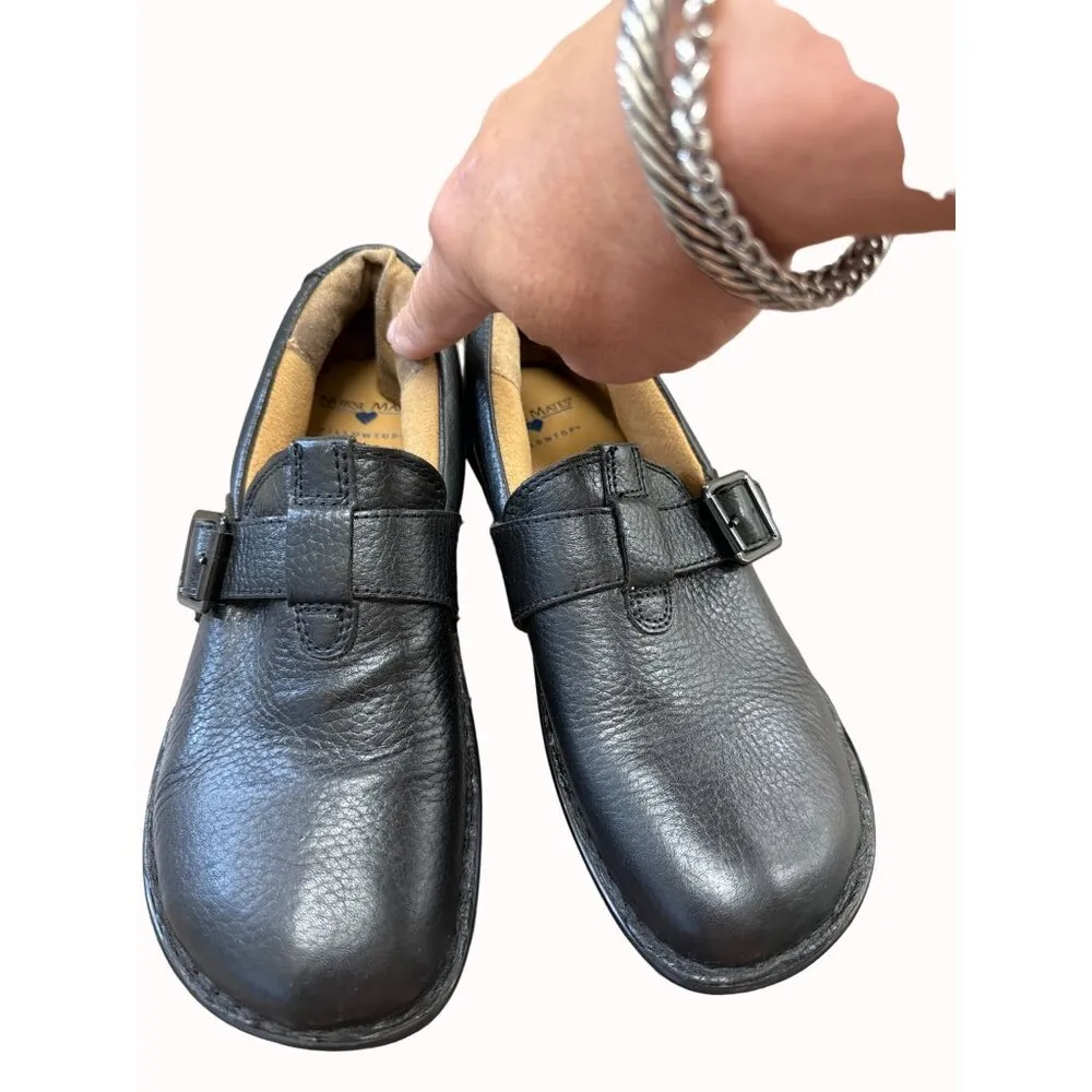 NurseMates pillow top women’s leather clog shoes 7M SKU 6274 Black Size 7 - Image 6