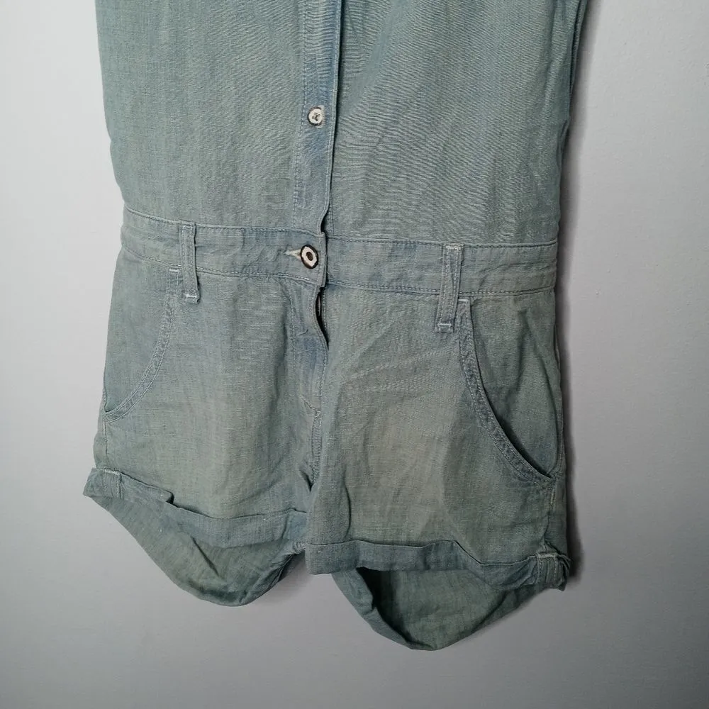 Rag & Bone Dumont Romper Moonshine in Blue - Image 8