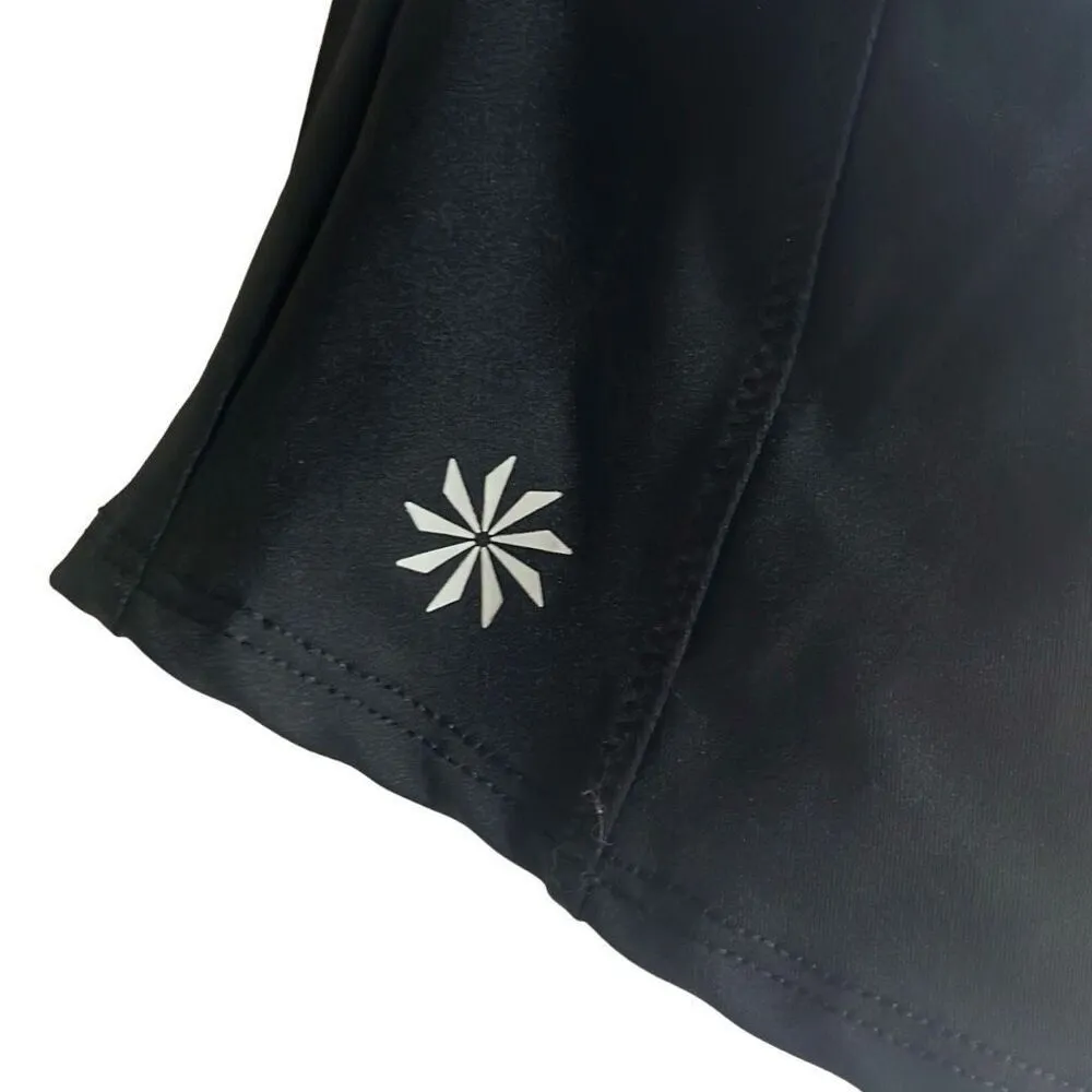 Athleta Black Zenith Tank Top Mesh Racerback Cutout Built-in Bra XS Yoga Workout - Image 4