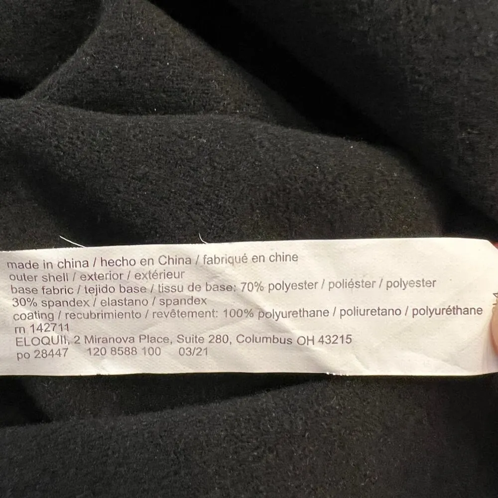 Eloquii Black Faux Leather Stretch Column Midi Skirt Size 22 Plus Never Worn - Image 9