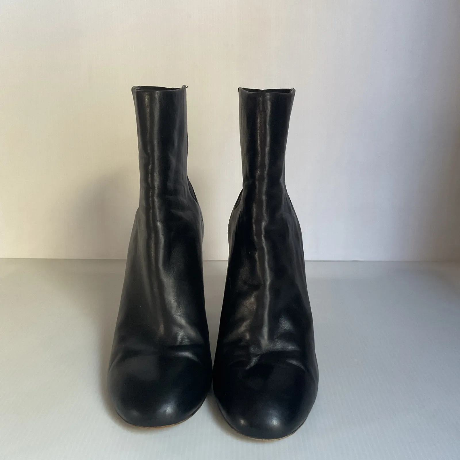 Rag & Bone Black Leather Chelsea Ankle Boots Block Heel Women’s EU 39 / US 8.5 - Image 4