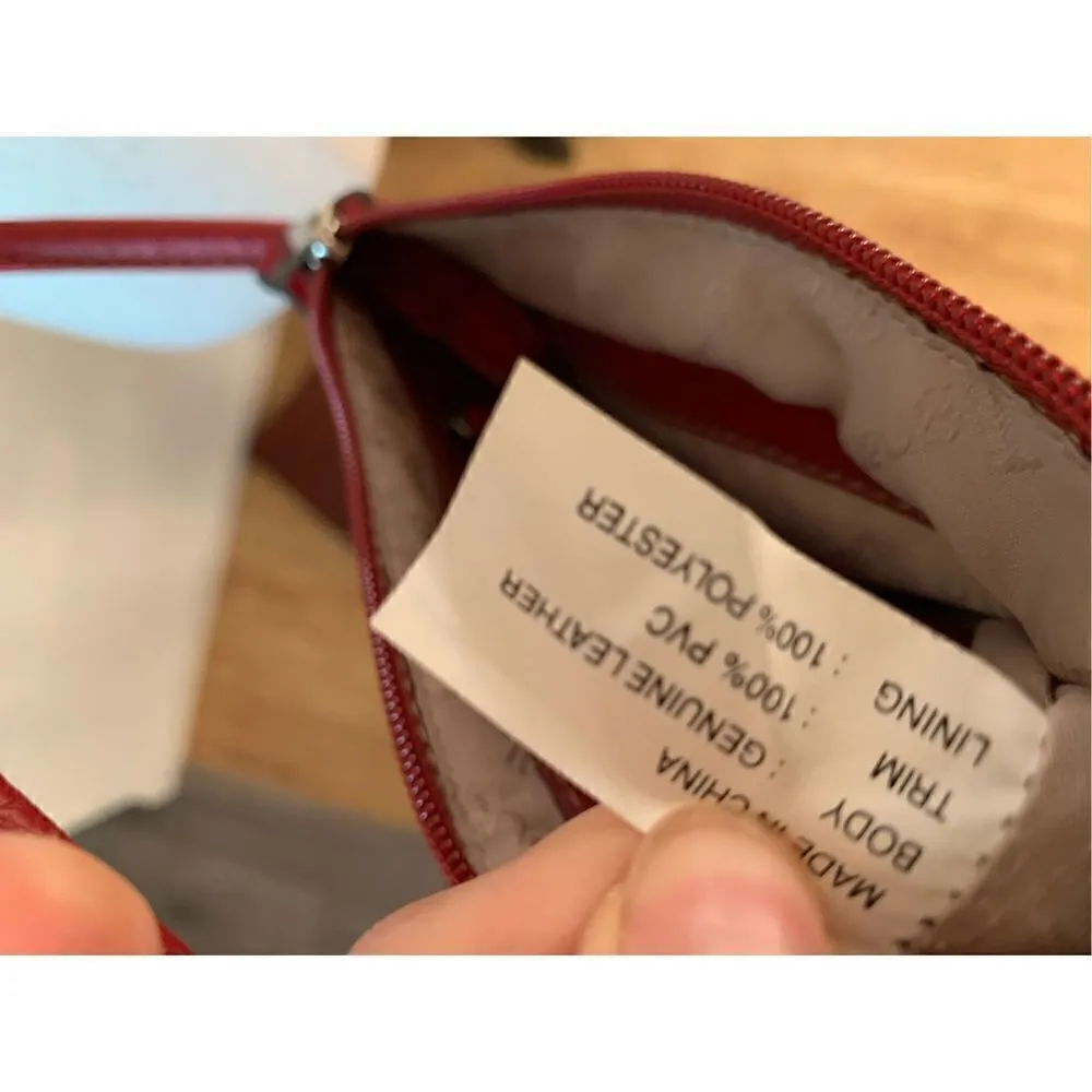 Red Cross body purse with wallet compartment Red - Image 6